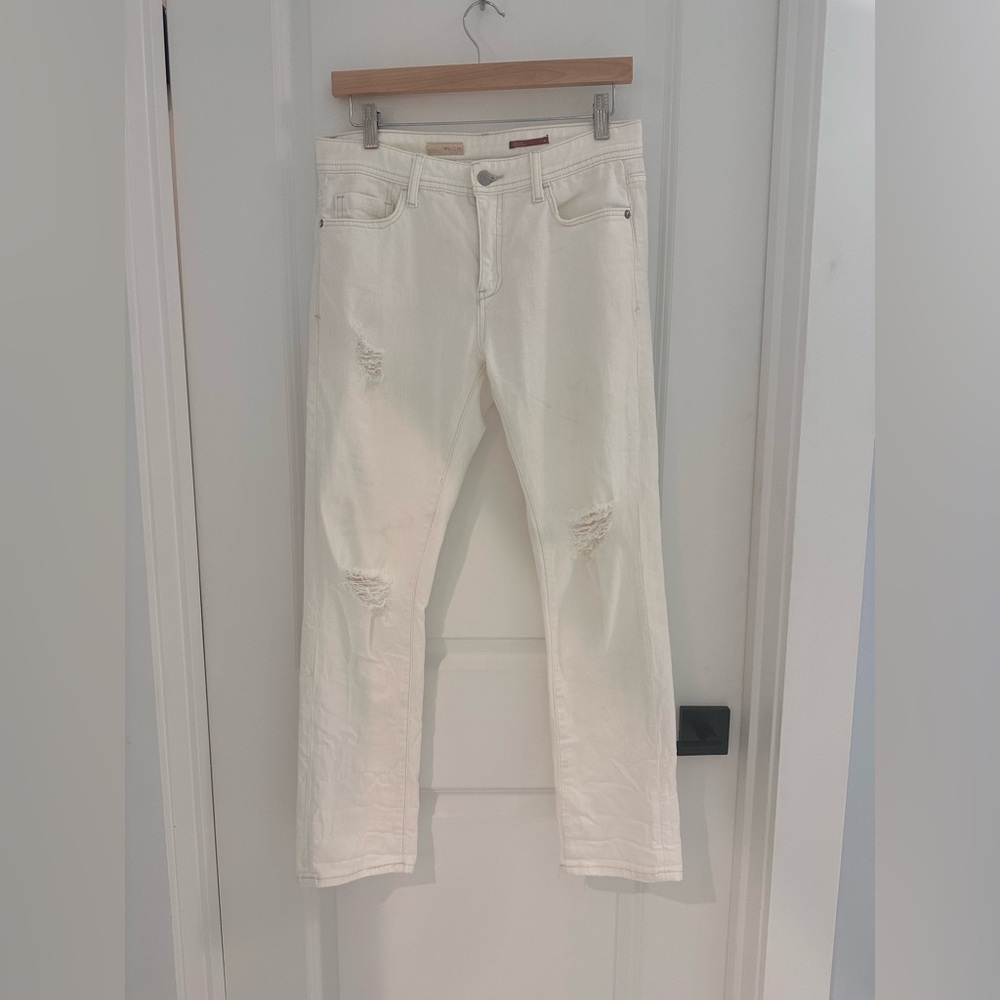 Pilcro Women's White Slim Jeans